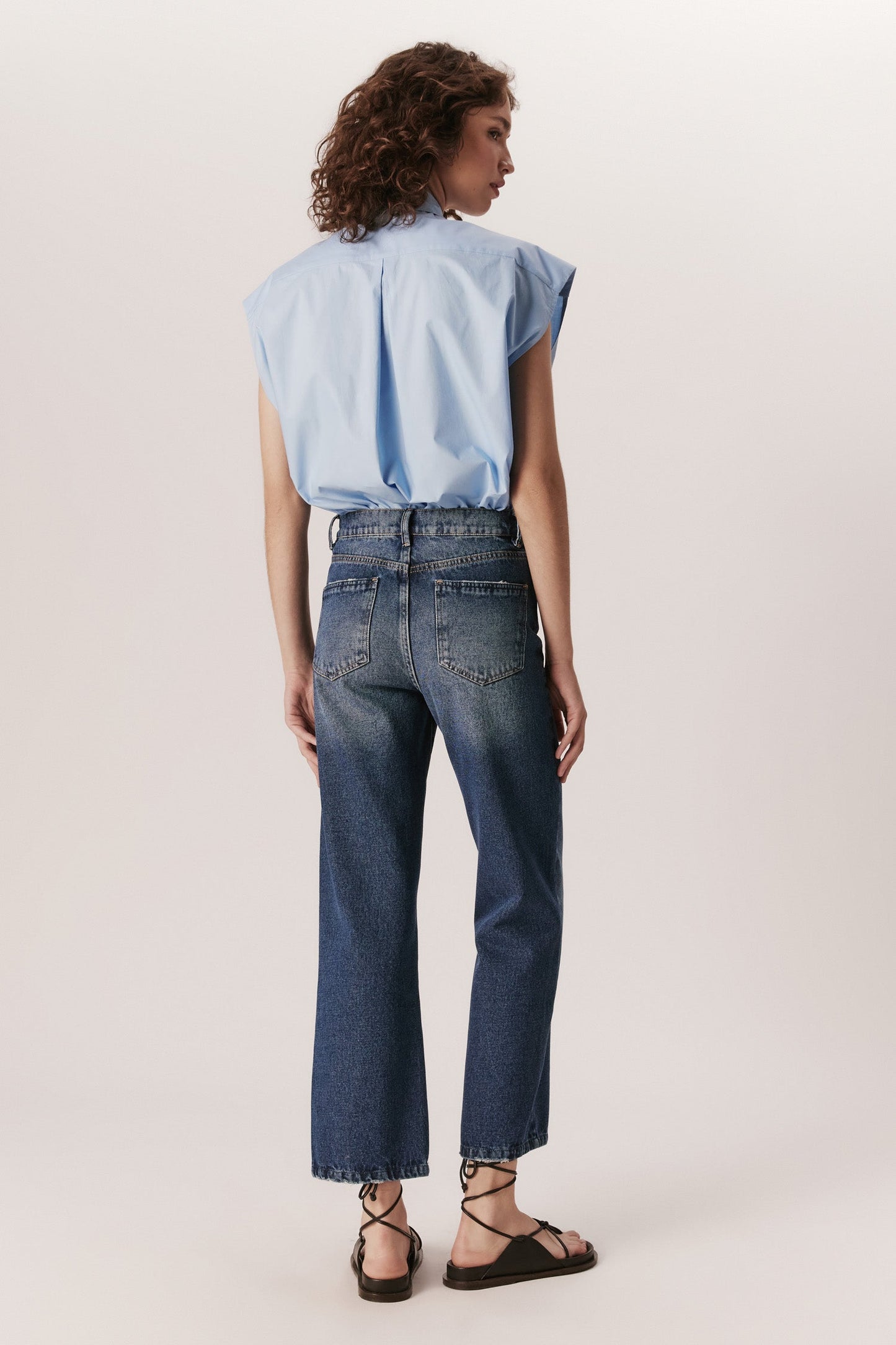 Calca Andrea Marques Jeans Reta - 36 - Calça - ANDREA MARQUES Loja de moda feminina com roupa, acessórios