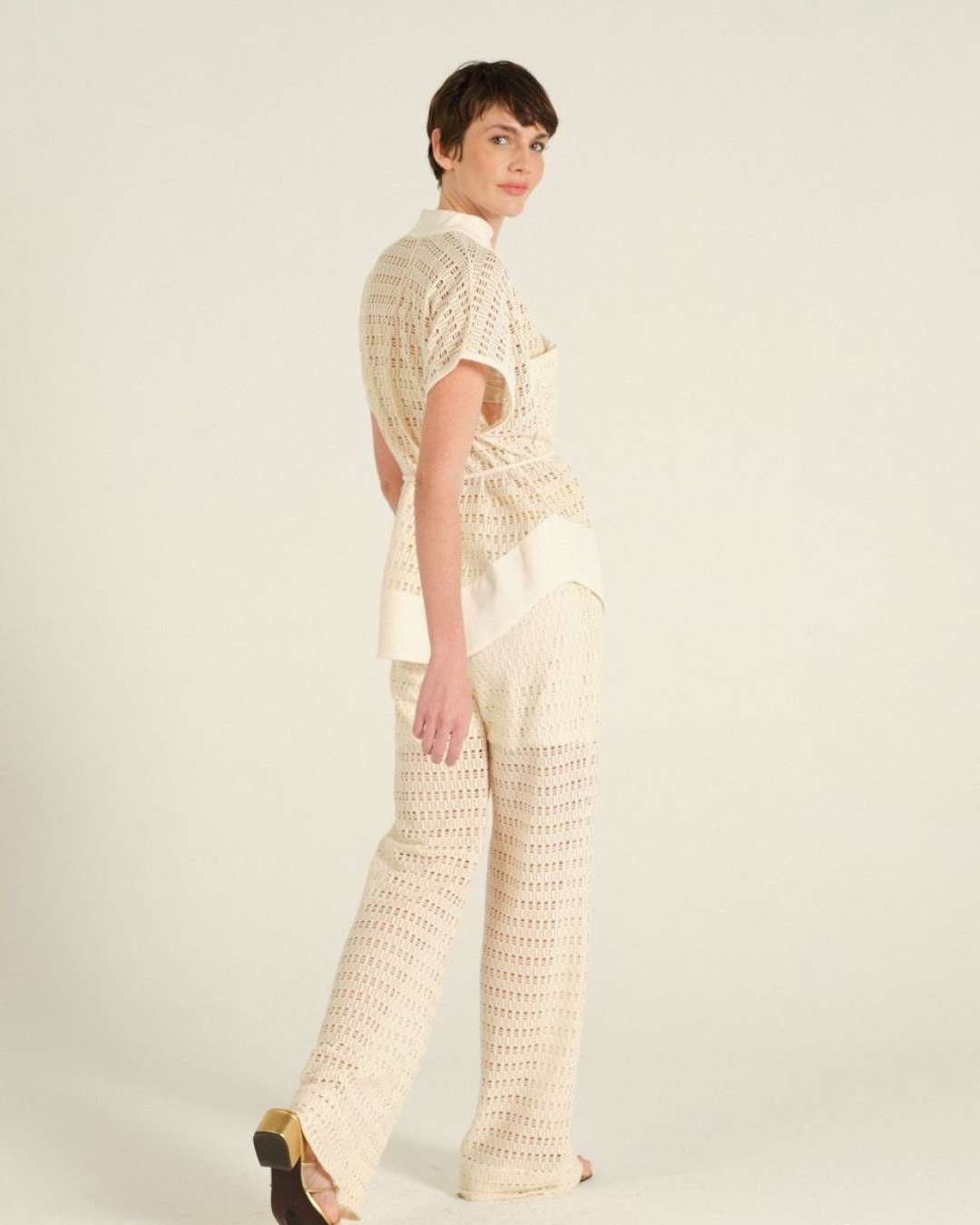Calca Cache Luna Barbante - 36 - Calça - CACHÉ Loja de moda feminina com roupa, acessórios