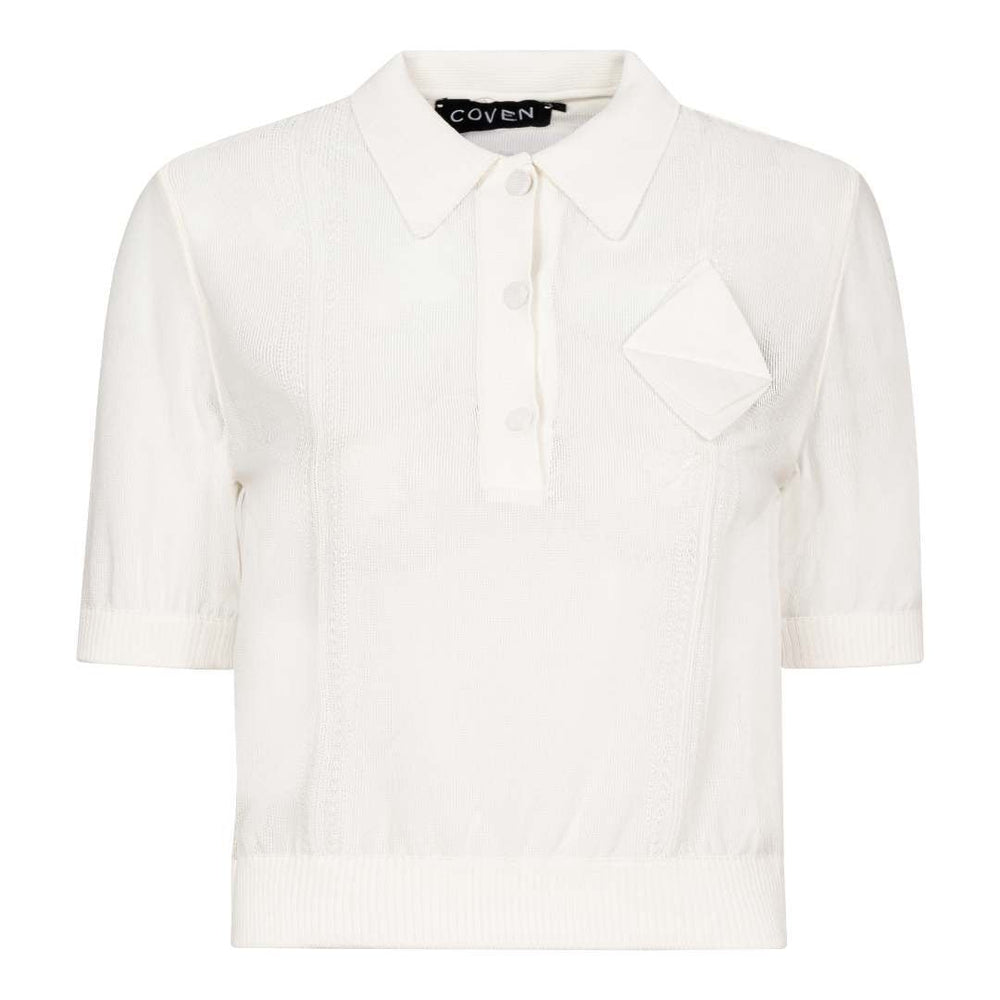 Polo Coven Branca - PP - polo - COVEN Loja de moda feminina com roupa, acessórios