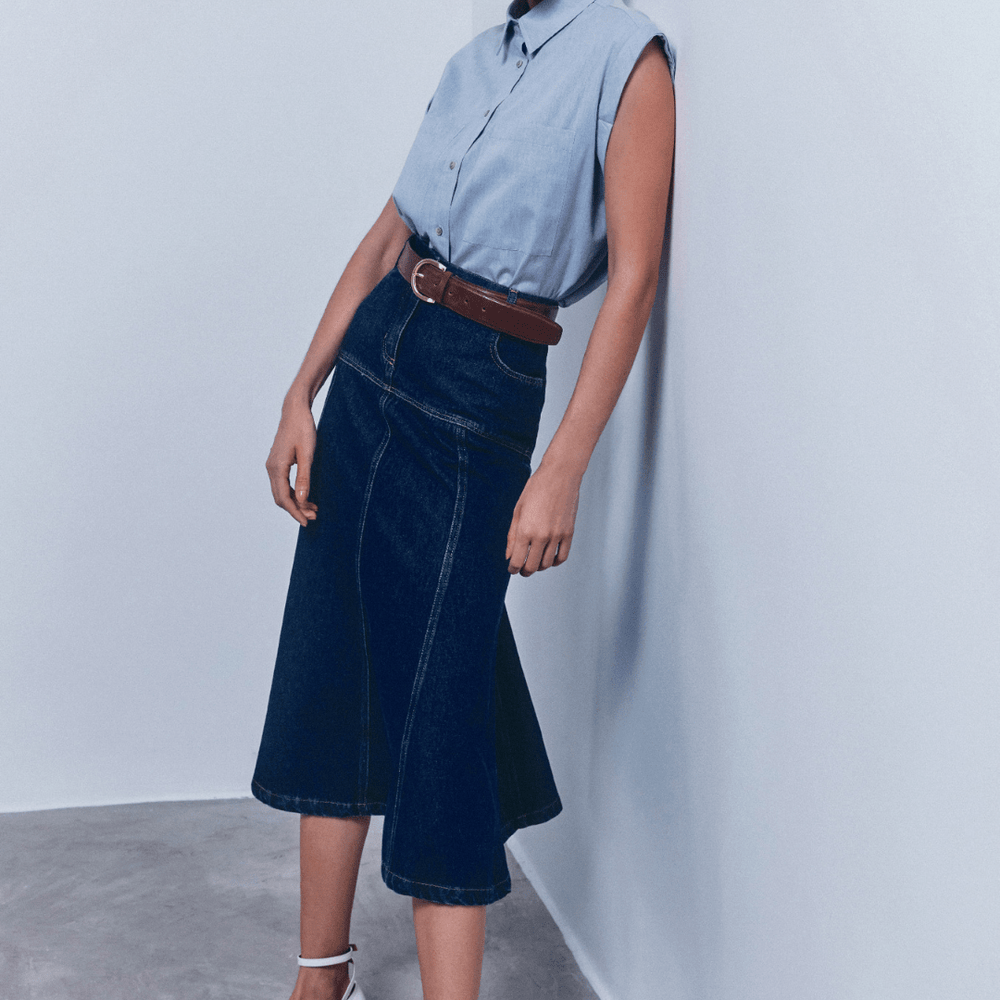 Saia Andrea Marques Jeans - 36 - Saia - ANDREA MARQUES Loja de moda feminina com roupa, acessórios