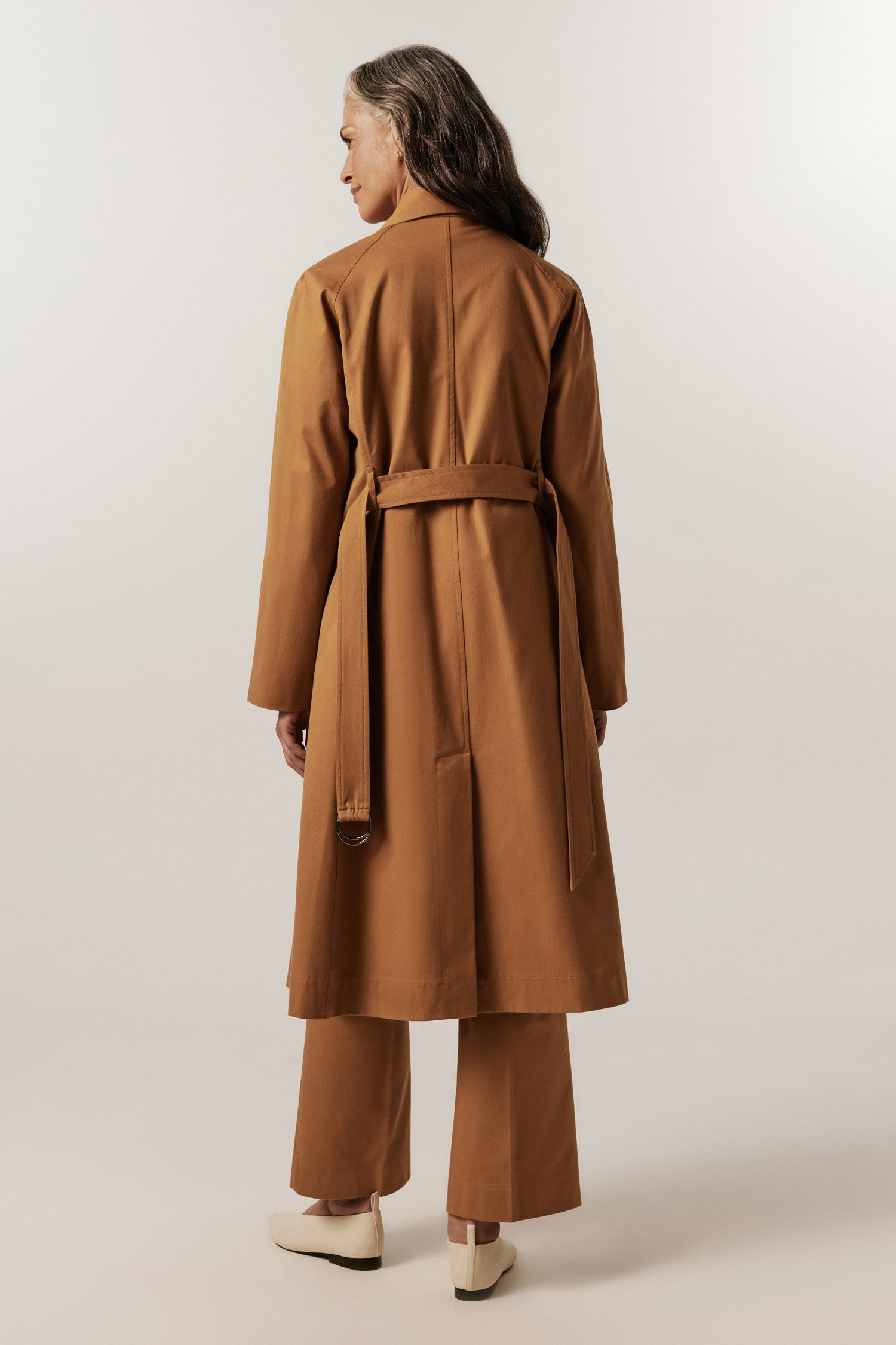 【Eaphi】新品 gunpatch waist mark long coat Trench Coat Andrea Marques Longo – Salammbô Boutique