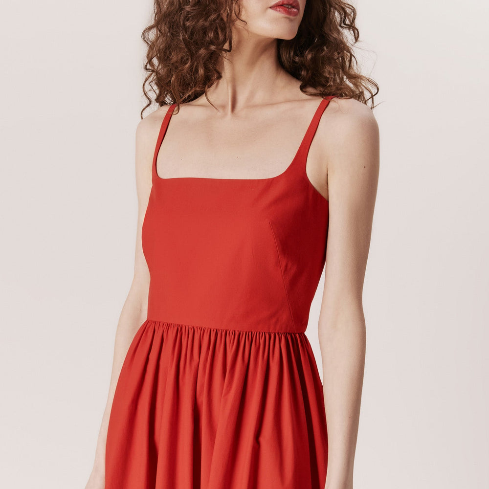 Vestido Andrea Marques Decote Vermelho - 36 - Vestido - ANDREA MARQUES Loja de moda feminina com roupa, acessórios