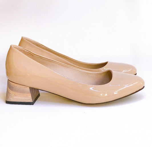 Scarpin FERRI Verniz Nude - Salammbô Boutique