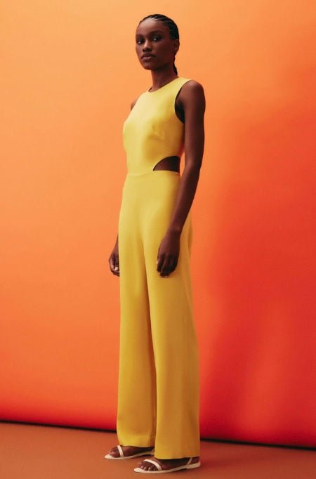 Macacao Andrea Marques Amarelo - 36 - Macacão - ANDREA MARQUES Loja de moda feminina com roupa, acessórios