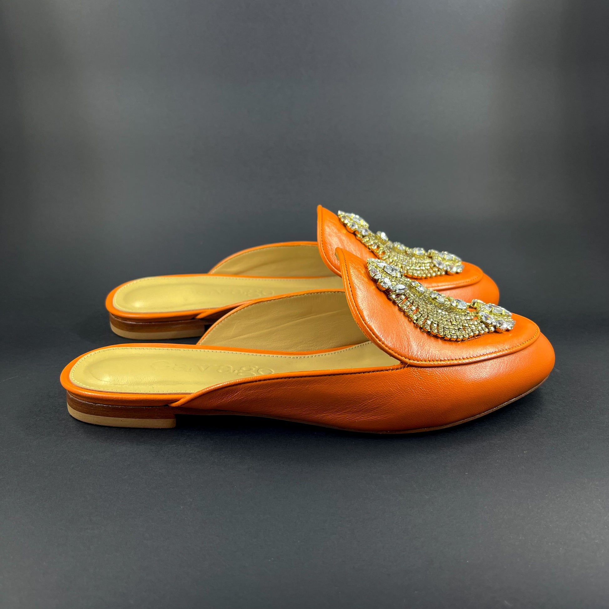 Mule Cavage Orange - Salammbô Boutique