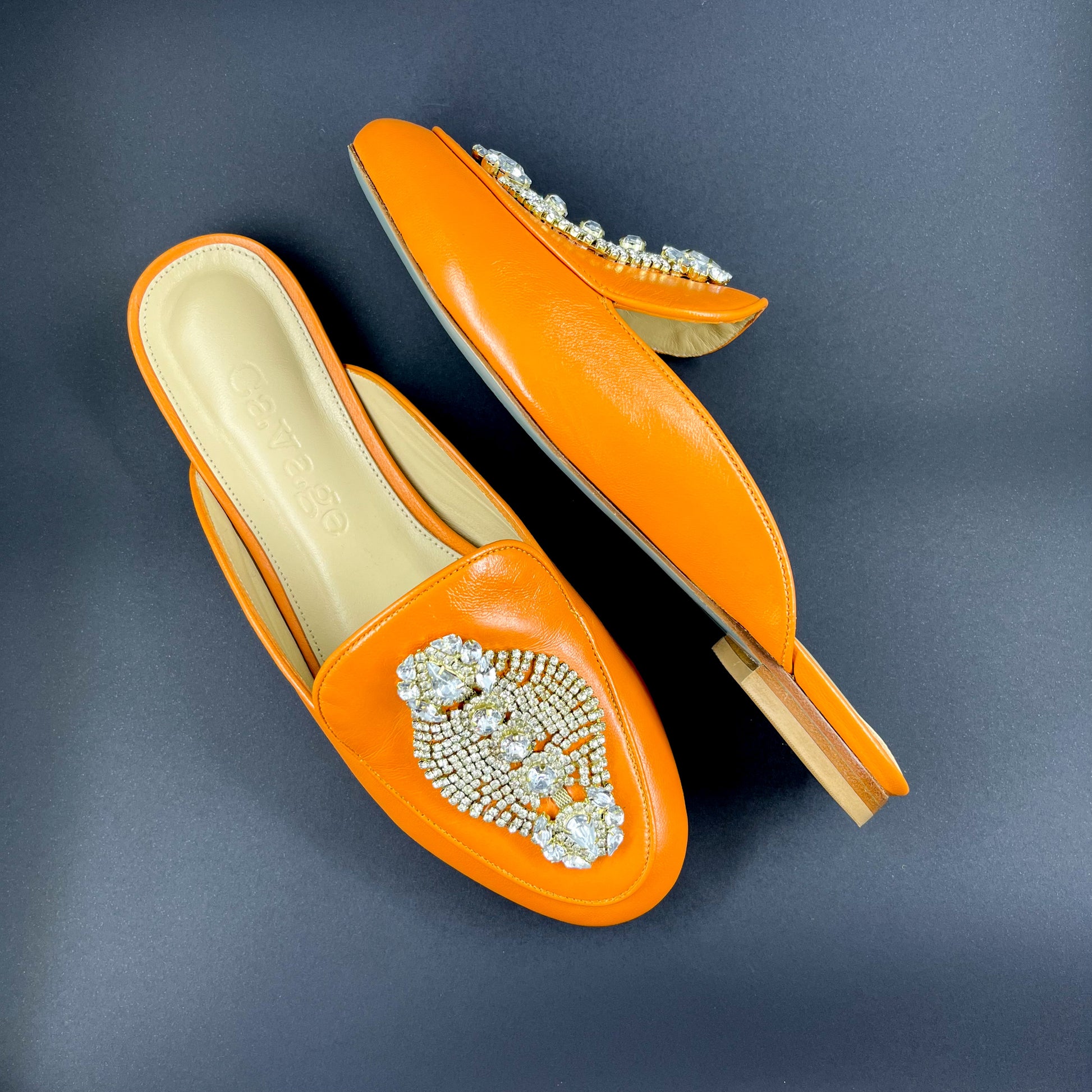 Mule Cavage Orange - Salammbô Boutique