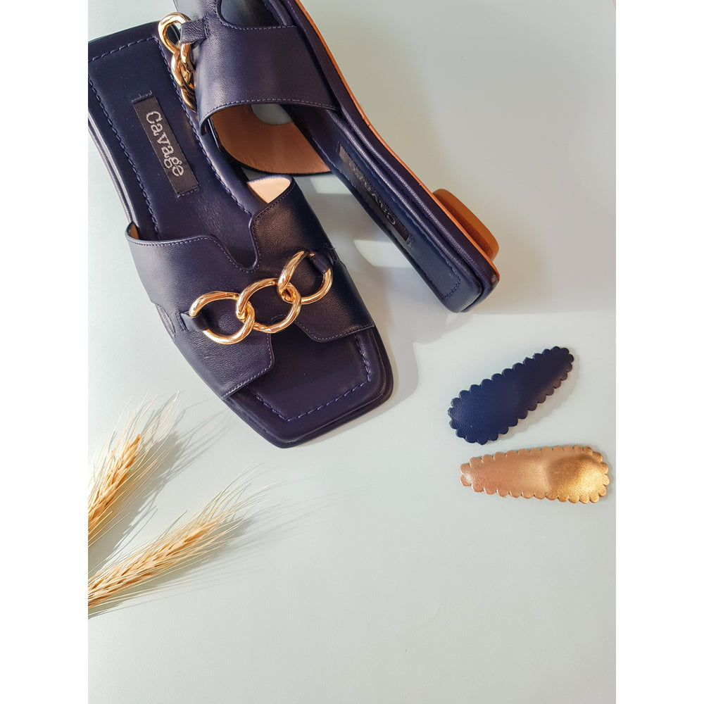 Rasteira CAVAGE Marinho - 34 - Sandália - Salammbô Boutique Loja de moda feminina com roupa, acessórios