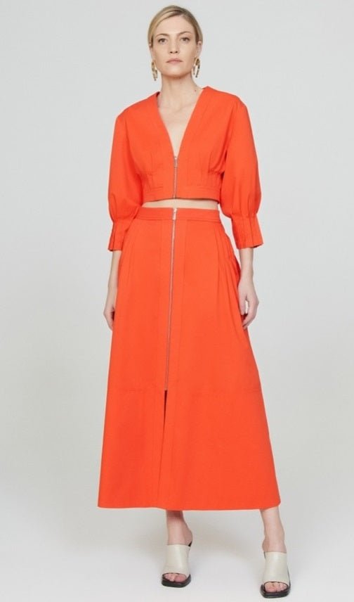 Saia Tricoline Pregas - PP - Saia - COVEN Loja de moda feminina com roupa, acessórios